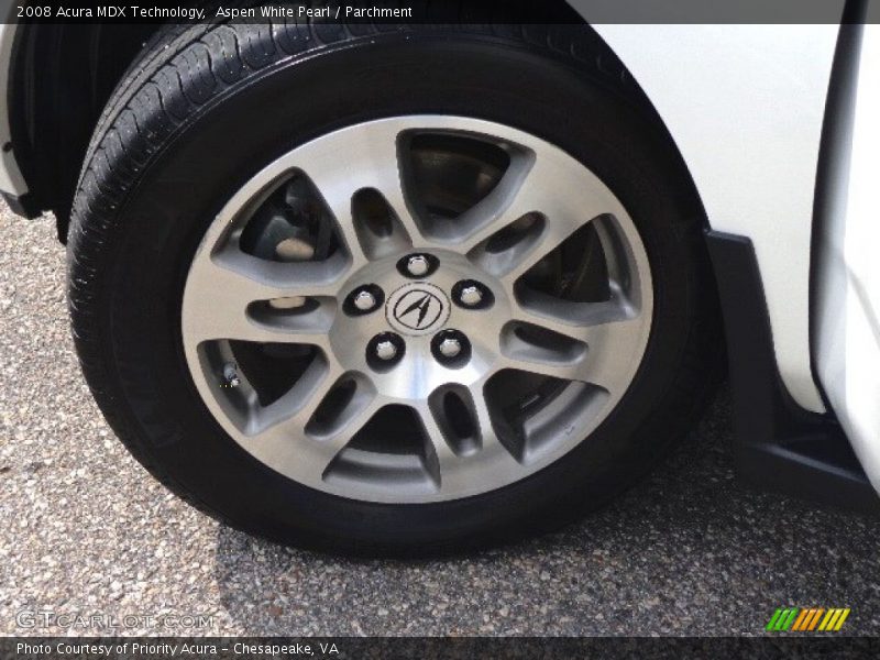 Aspen White Pearl / Parchment 2008 Acura MDX Technology