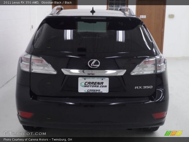 Obsidian Black / Black 2011 Lexus RX 350 AWD