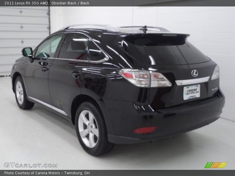 Obsidian Black / Black 2011 Lexus RX 350 AWD