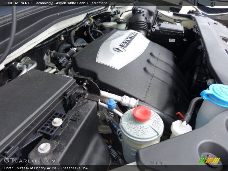 Aspen White Pearl / Parchment 2008 Acura MDX Technology