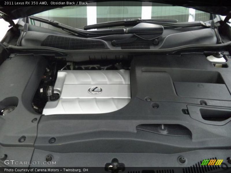 Obsidian Black / Black 2011 Lexus RX 350 AWD