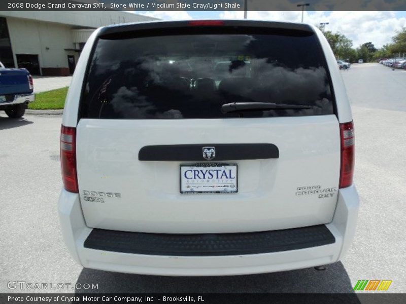 Stone White / Medium Slate Gray/Light Shale 2008 Dodge Grand Caravan SXT