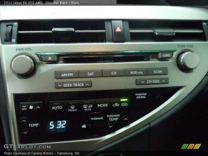 Obsidian Black / Black 2011 Lexus RX 350 AWD