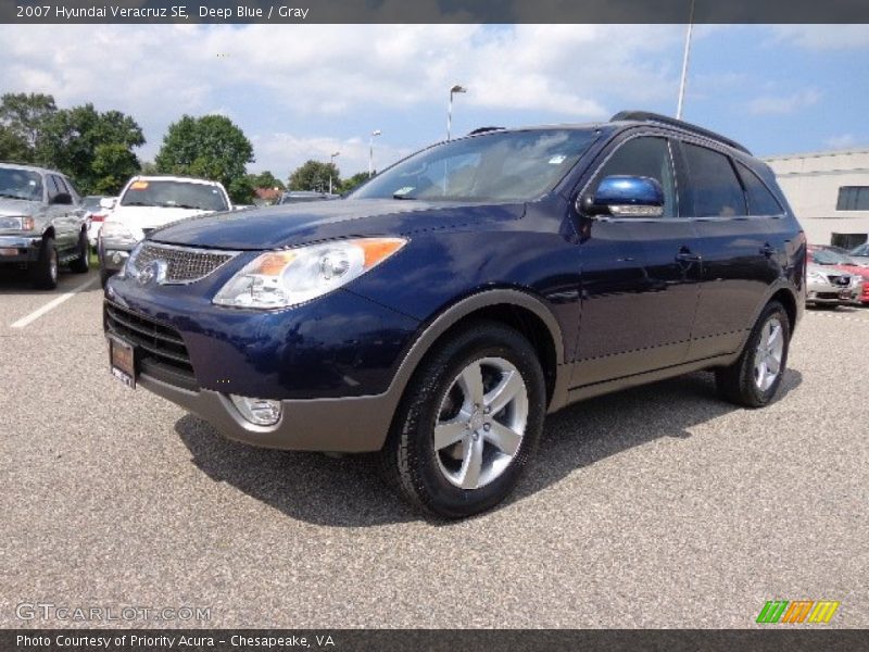 Deep Blue / Gray 2007 Hyundai Veracruz SE