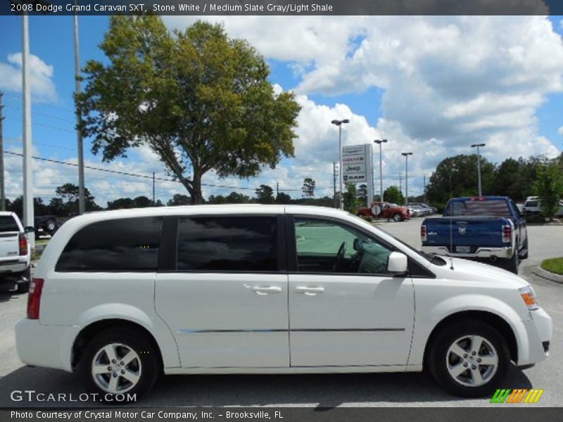 Stone White / Medium Slate Gray/Light Shale 2008 Dodge Grand Caravan SXT
