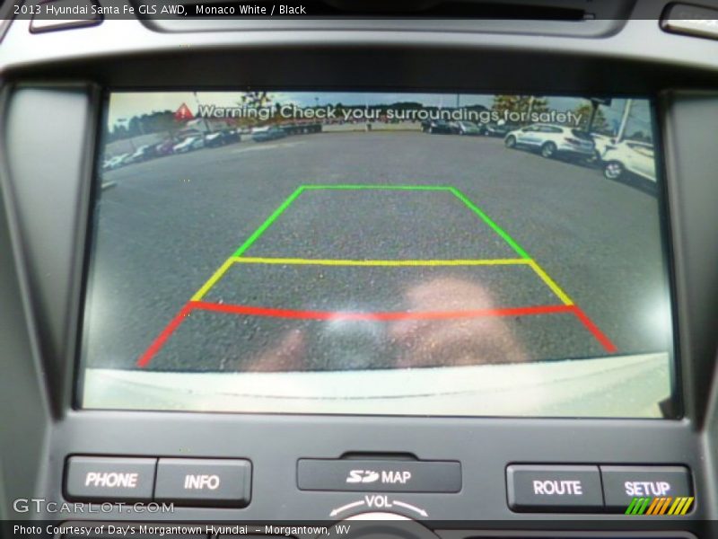 Monaco White / Black 2013 Hyundai Santa Fe GLS AWD