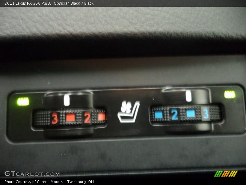 Obsidian Black / Black 2011 Lexus RX 350 AWD