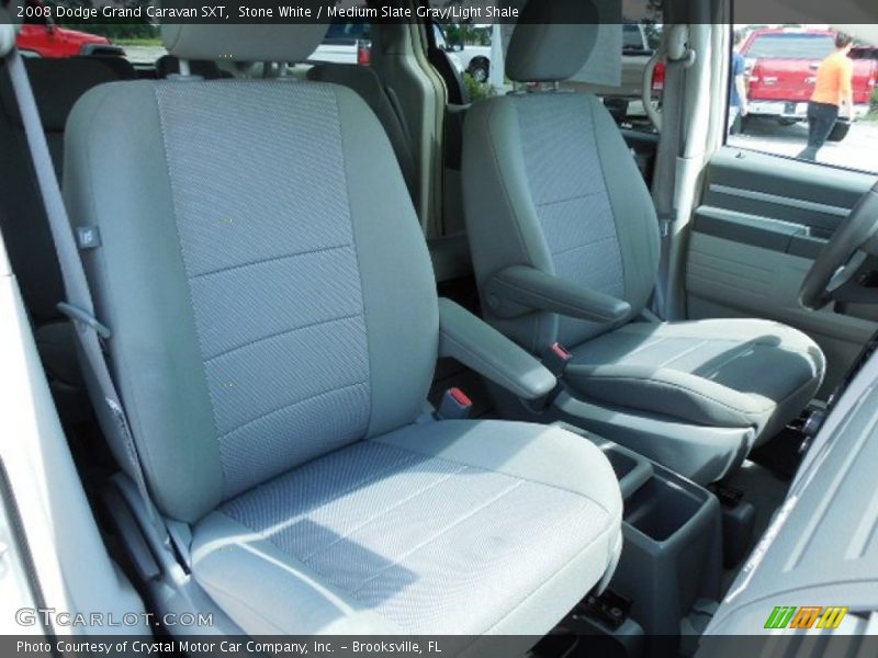 Stone White / Medium Slate Gray/Light Shale 2008 Dodge Grand Caravan SXT
