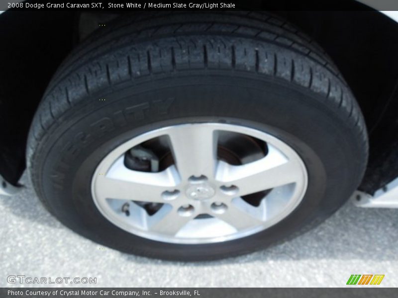 Stone White / Medium Slate Gray/Light Shale 2008 Dodge Grand Caravan SXT