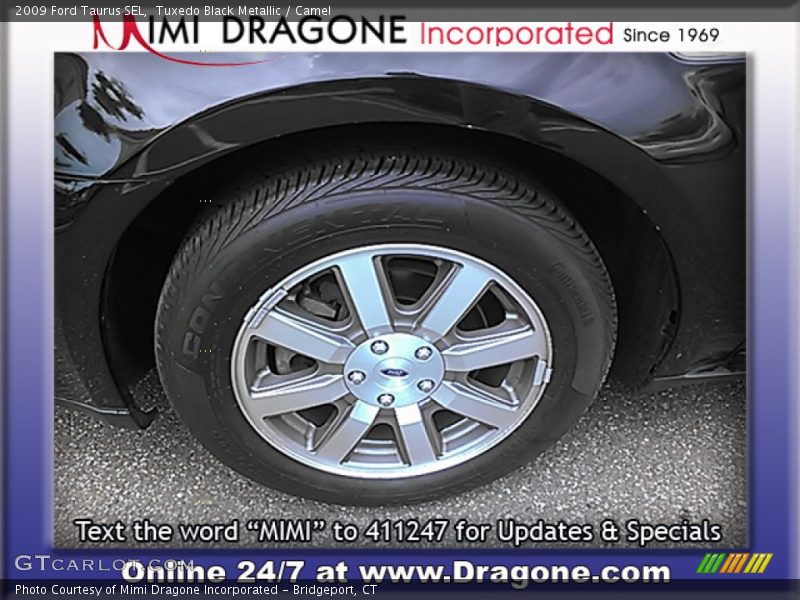 Tuxedo Black Metallic / Camel 2009 Ford Taurus SEL