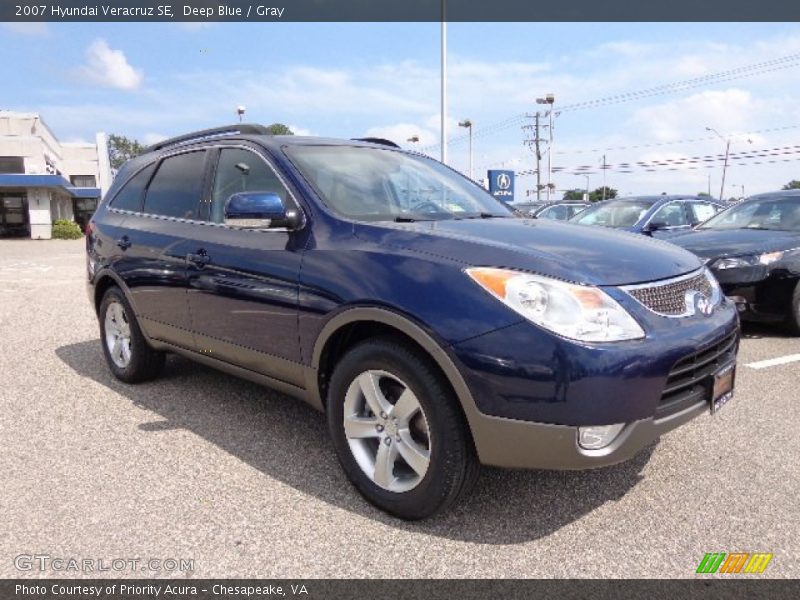 Deep Blue / Gray 2007 Hyundai Veracruz SE