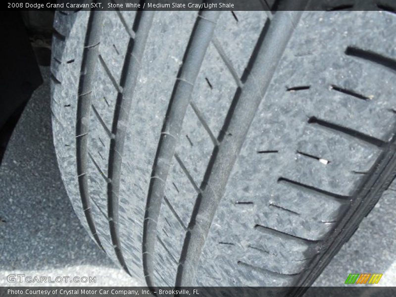 Stone White / Medium Slate Gray/Light Shale 2008 Dodge Grand Caravan SXT