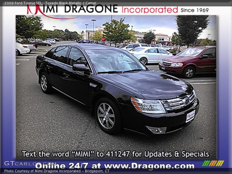 Tuxedo Black Metallic / Camel 2009 Ford Taurus SEL