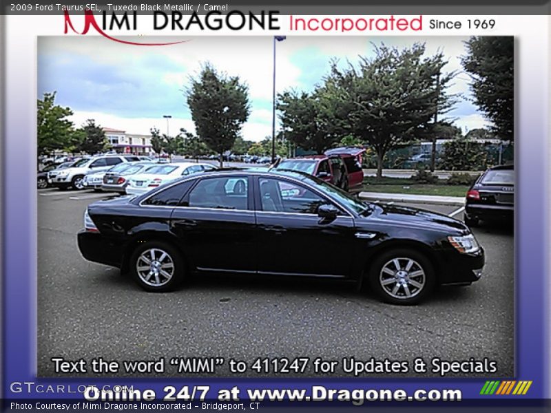 Tuxedo Black Metallic / Camel 2009 Ford Taurus SEL