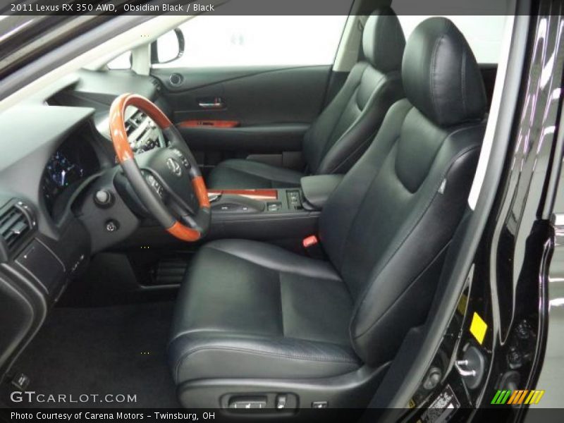 Obsidian Black / Black 2011 Lexus RX 350 AWD