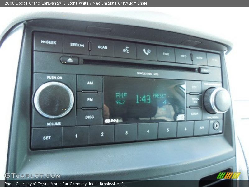 Stone White / Medium Slate Gray/Light Shale 2008 Dodge Grand Caravan SXT