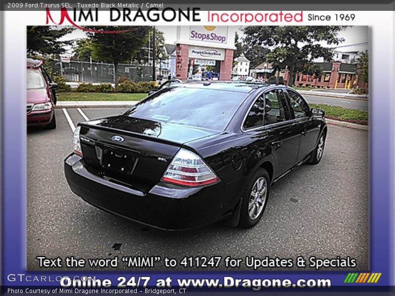 Tuxedo Black Metallic / Camel 2009 Ford Taurus SEL