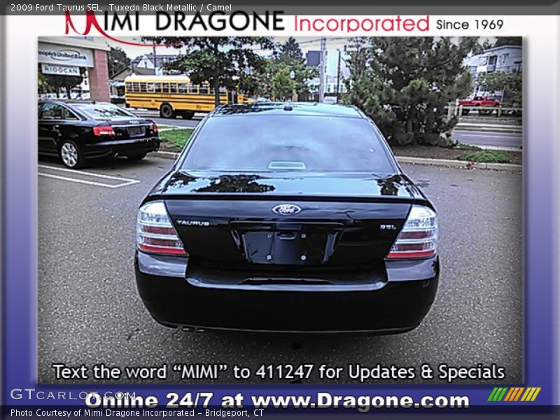 Tuxedo Black Metallic / Camel 2009 Ford Taurus SEL