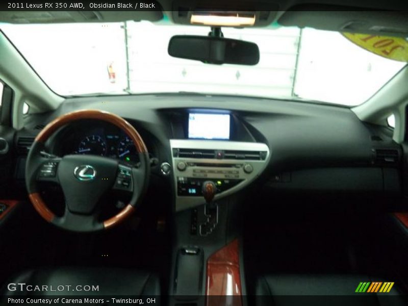 Obsidian Black / Black 2011 Lexus RX 350 AWD