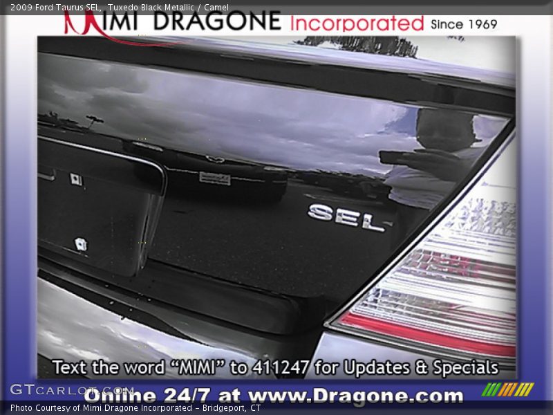 Tuxedo Black Metallic / Camel 2009 Ford Taurus SEL