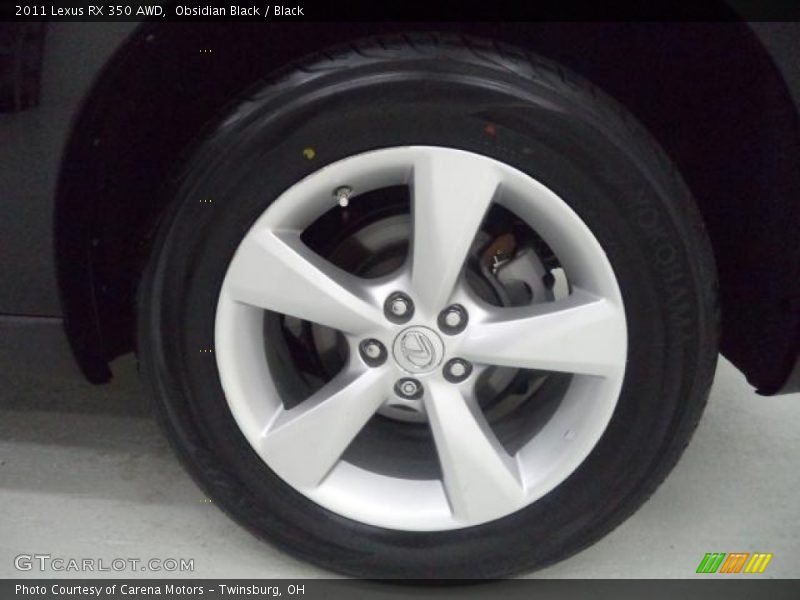 Obsidian Black / Black 2011 Lexus RX 350 AWD