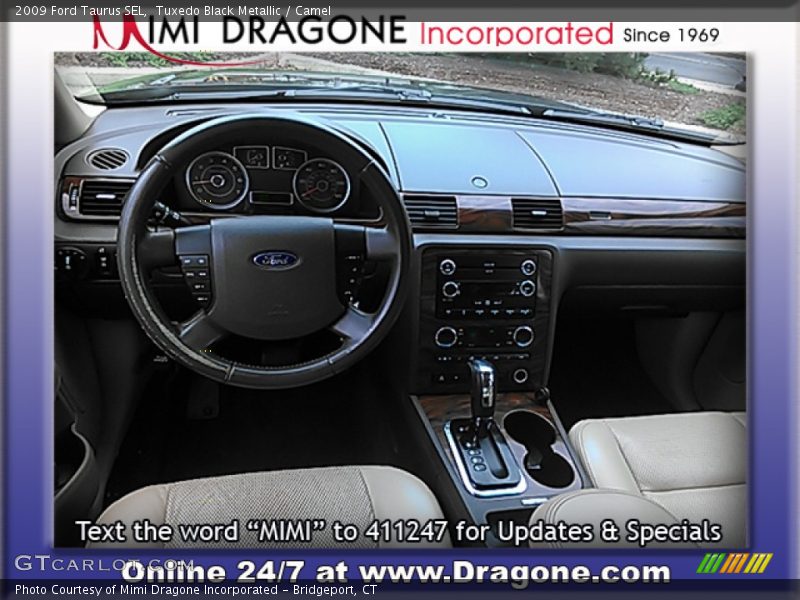 Tuxedo Black Metallic / Camel 2009 Ford Taurus SEL