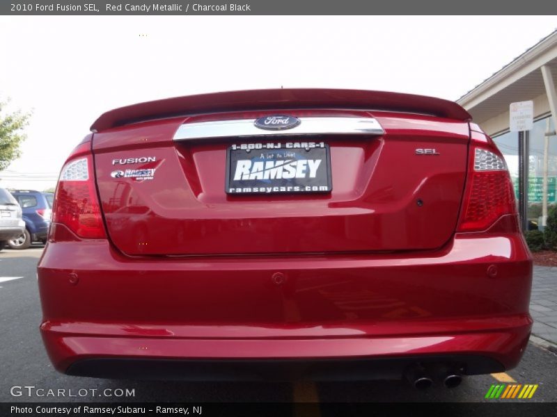 Red Candy Metallic / Charcoal Black 2010 Ford Fusion SEL