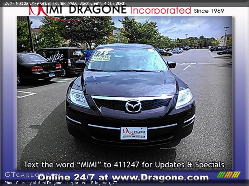 Black Cherry Mica / Black 2007 Mazda CX-9 Grand Touring AWD