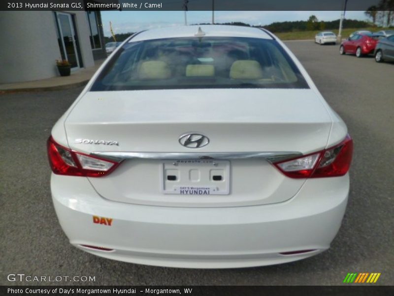 Shimmering White / Camel 2013 Hyundai Sonata GLS