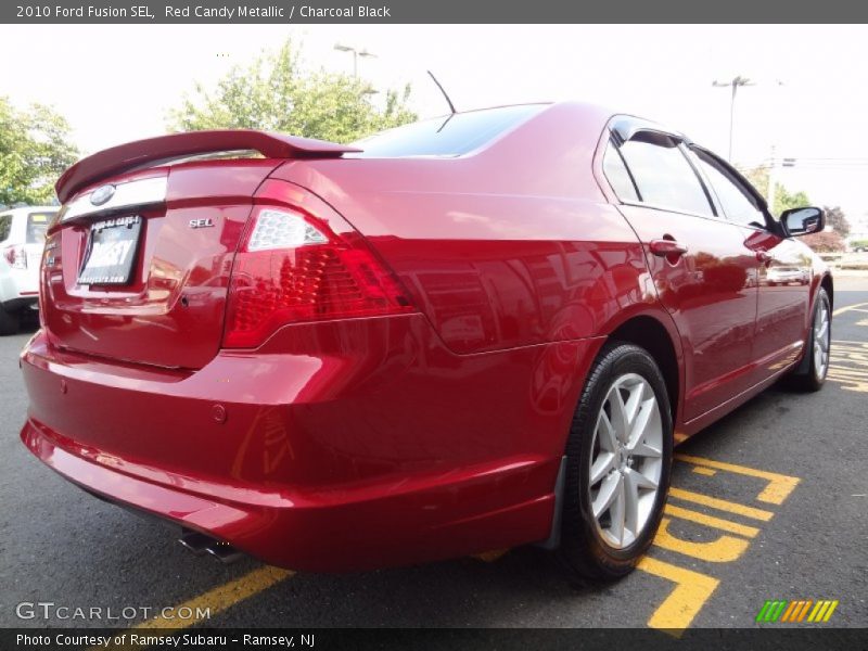 Red Candy Metallic / Charcoal Black 2010 Ford Fusion SEL