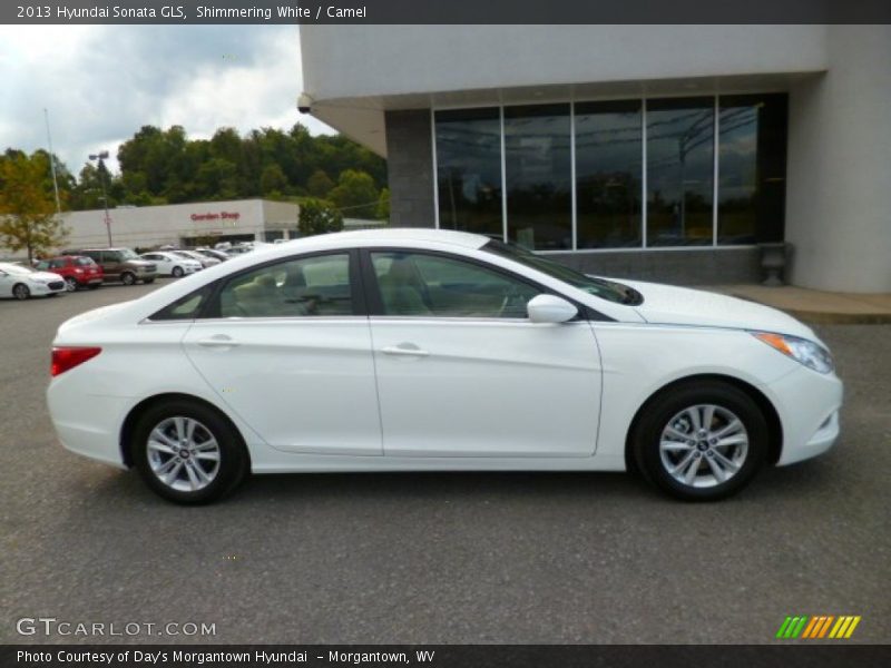 Shimmering White / Camel 2013 Hyundai Sonata GLS