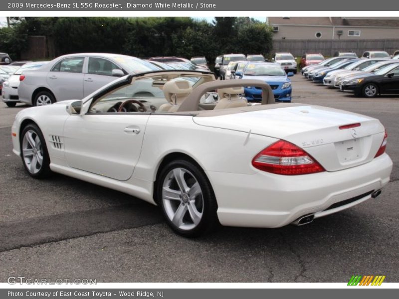 Diamond White Metallic / Stone 2009 Mercedes-Benz SL 550 Roadster