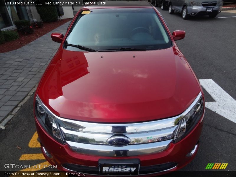 Red Candy Metallic / Charcoal Black 2010 Ford Fusion SEL