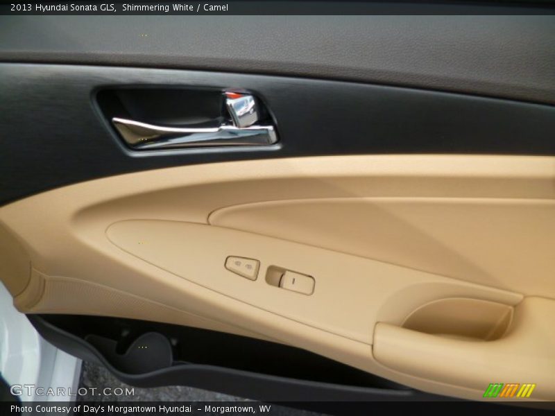 Shimmering White / Camel 2013 Hyundai Sonata GLS