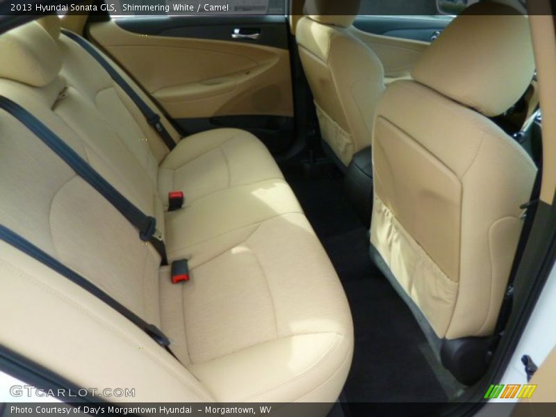 Shimmering White / Camel 2013 Hyundai Sonata GLS