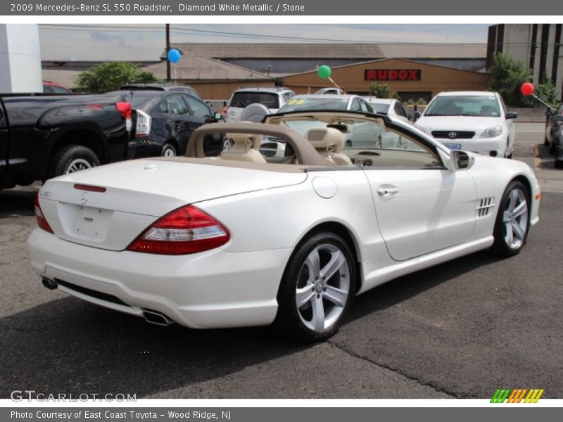 Diamond White Metallic / Stone 2009 Mercedes-Benz SL 550 Roadster