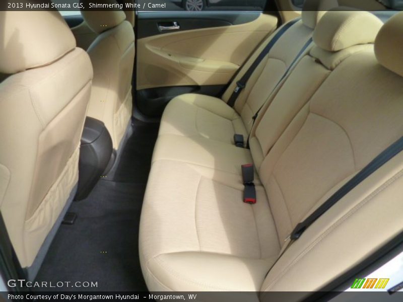 Shimmering White / Camel 2013 Hyundai Sonata GLS