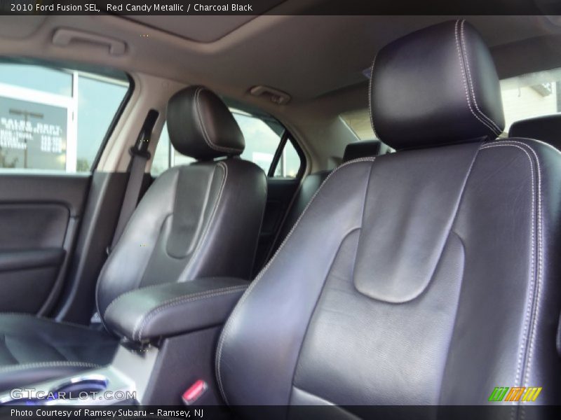 Red Candy Metallic / Charcoal Black 2010 Ford Fusion SEL