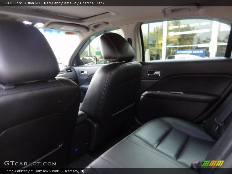 Red Candy Metallic / Charcoal Black 2010 Ford Fusion SEL