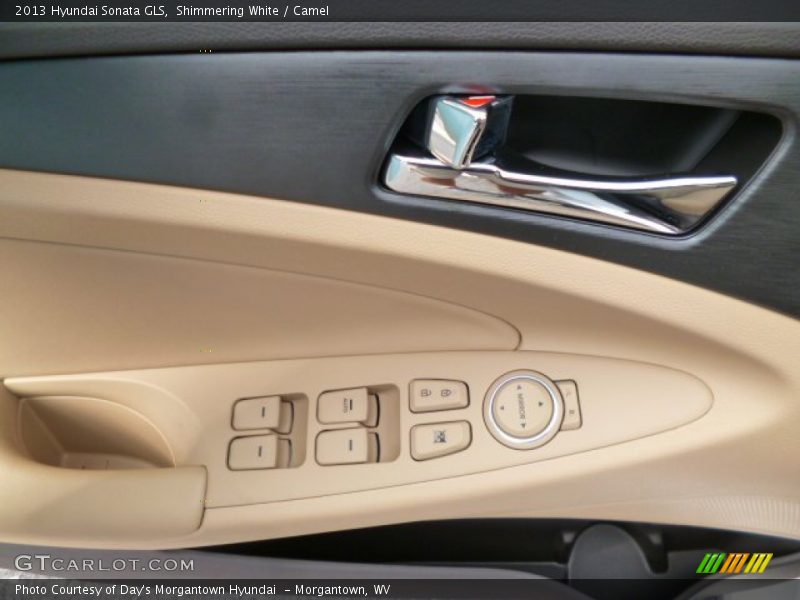 Shimmering White / Camel 2013 Hyundai Sonata GLS