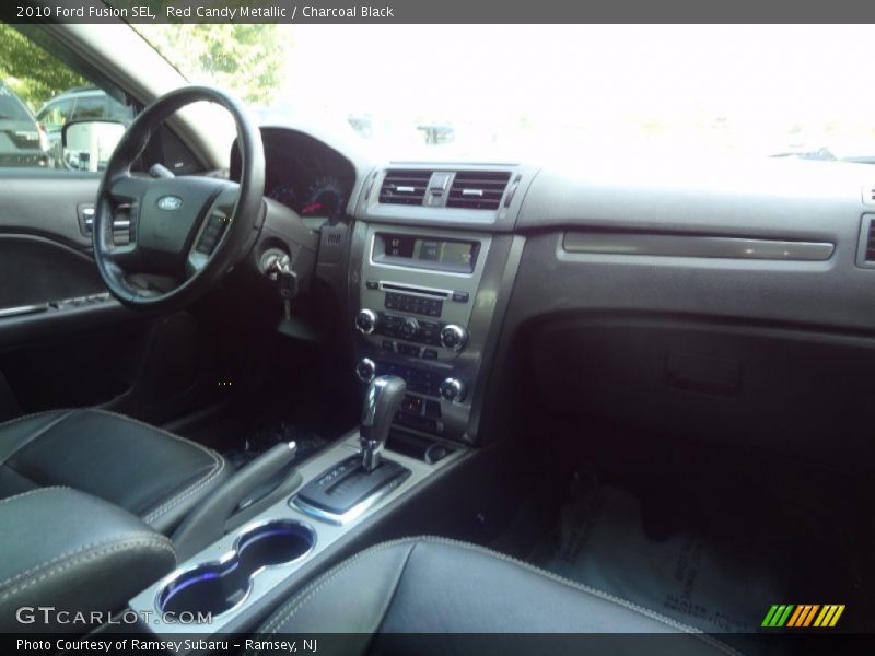 Red Candy Metallic / Charcoal Black 2010 Ford Fusion SEL