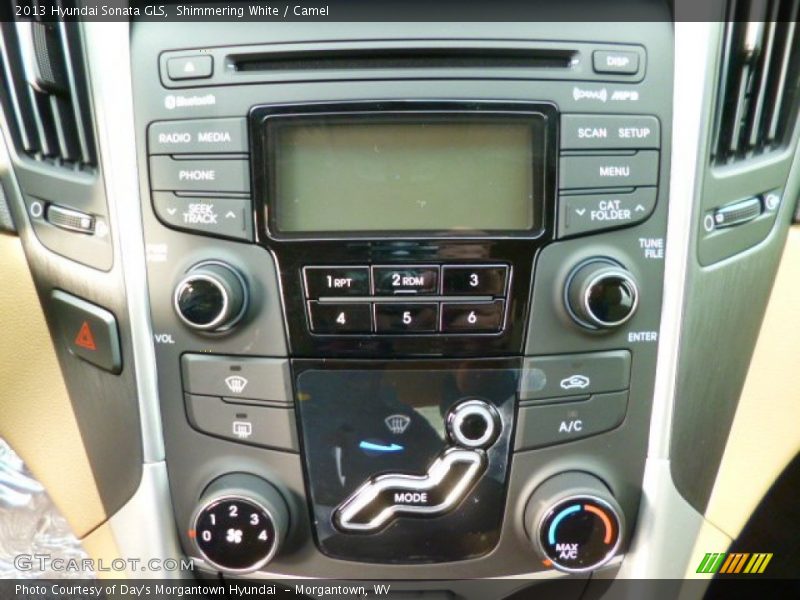 Shimmering White / Camel 2013 Hyundai Sonata GLS