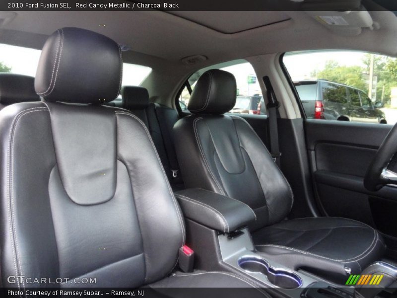 Red Candy Metallic / Charcoal Black 2010 Ford Fusion SEL
