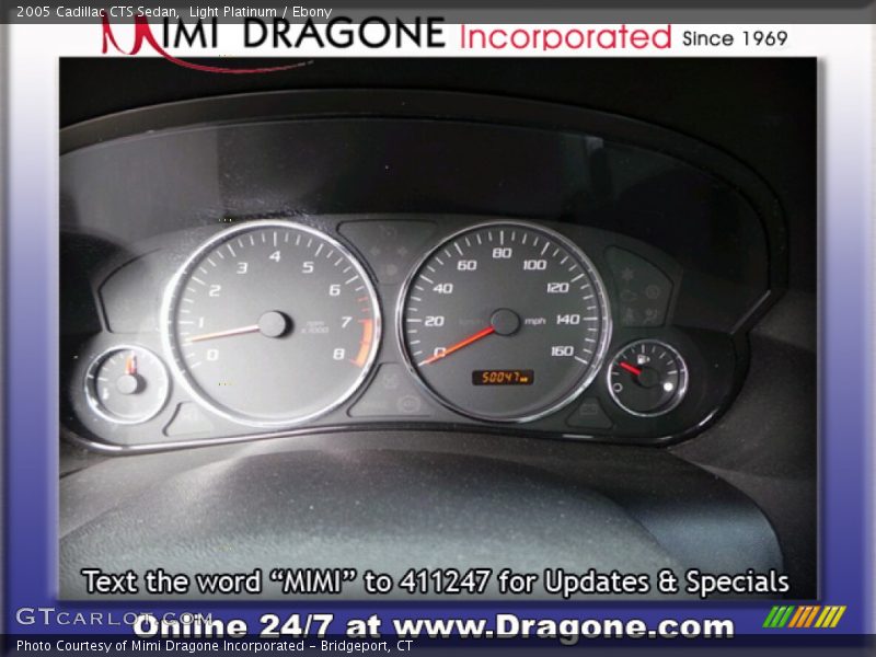 Light Platinum / Ebony 2005 Cadillac CTS Sedan