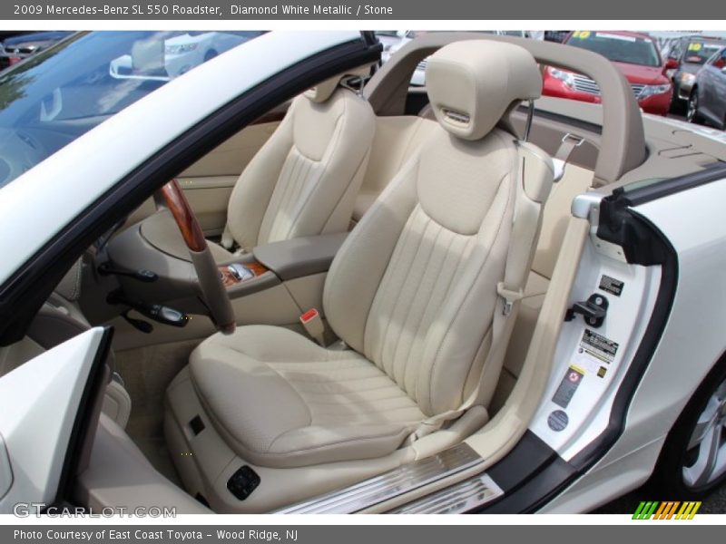 Diamond White Metallic / Stone 2009 Mercedes-Benz SL 550 Roadster