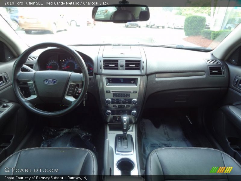 Red Candy Metallic / Charcoal Black 2010 Ford Fusion SEL