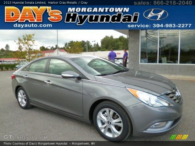 Harbor Gray Metallic / Gray 2013 Hyundai Sonata Limited
