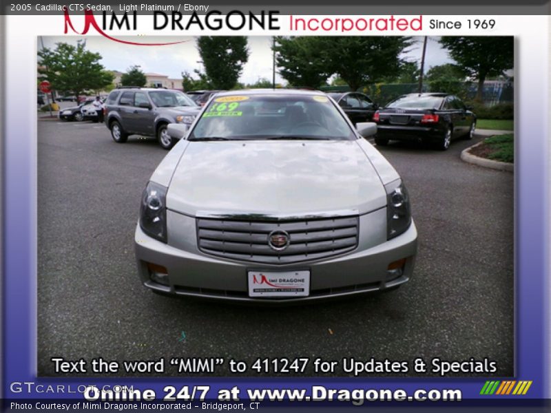 Light Platinum / Ebony 2005 Cadillac CTS Sedan