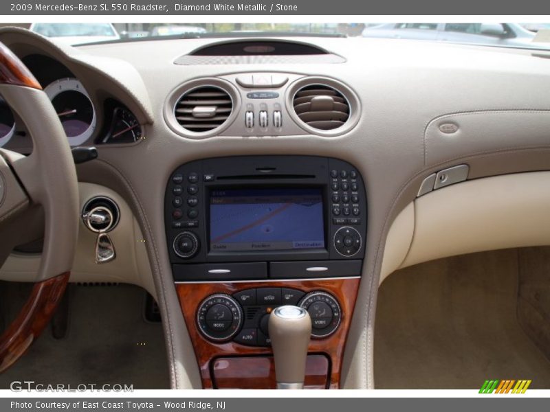 Diamond White Metallic / Stone 2009 Mercedes-Benz SL 550 Roadster