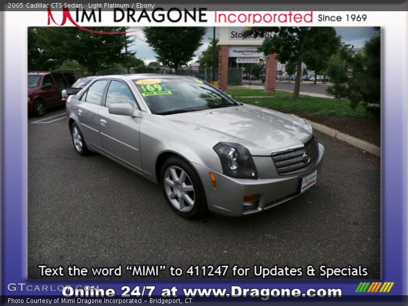 Light Platinum / Ebony 2005 Cadillac CTS Sedan